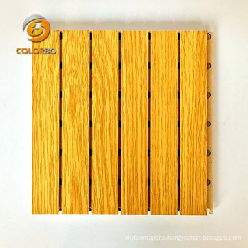 Veneer Surface Grooved Wood Timber Acoustic Panel